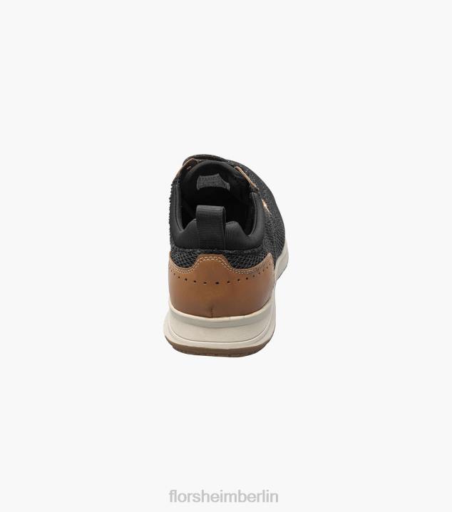 D280409 schwarz und braun Schuhwerk Männer Florsheim Conway-Sneaker mit zusammengesetzter Zehenpartie und schlichter Zehenpartie