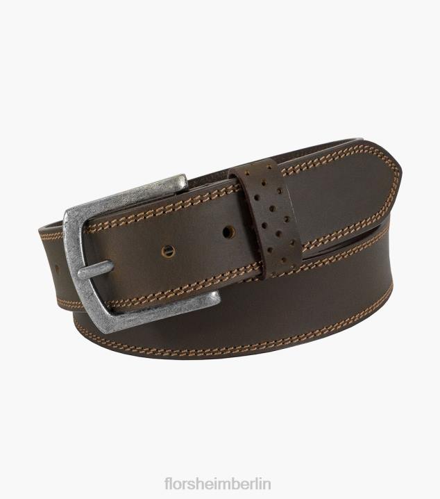 D280511 braunes Ch Zubehör unisex Florsheim Jarvis-Gürtel aus echtem Leder
