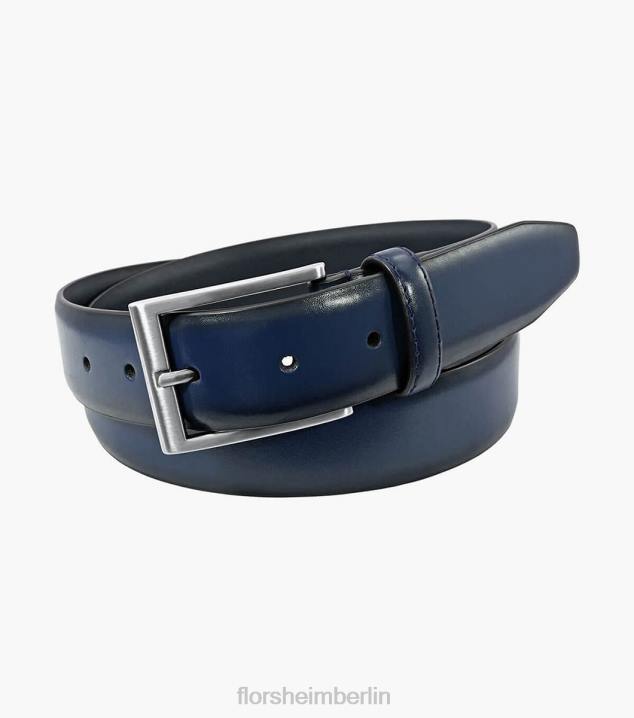 D280519 Marine Zubehör unisex Florsheim Karminroter Echtledergürtel