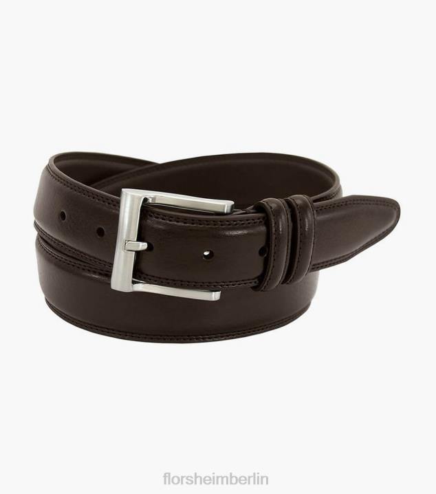 D280532 braun Zubehör unisex Florsheim Martin XL-Gürtel aus genarbtem Leder