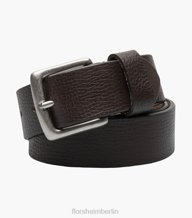 D280537 braun Zubehör unisex Florsheim Wyatt-Gürtel aus echtem Leder
