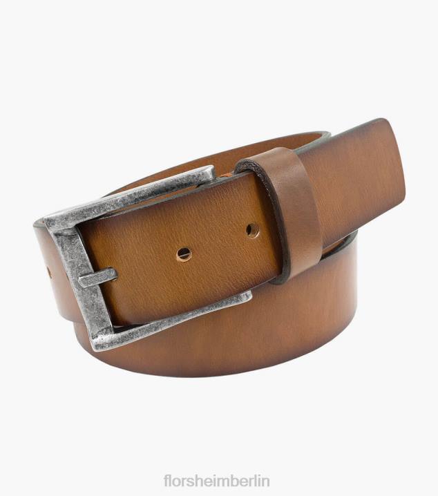 D280542 Cognac Zubehör unisex Florsheim Albert XL lässiger Echtledergürtel