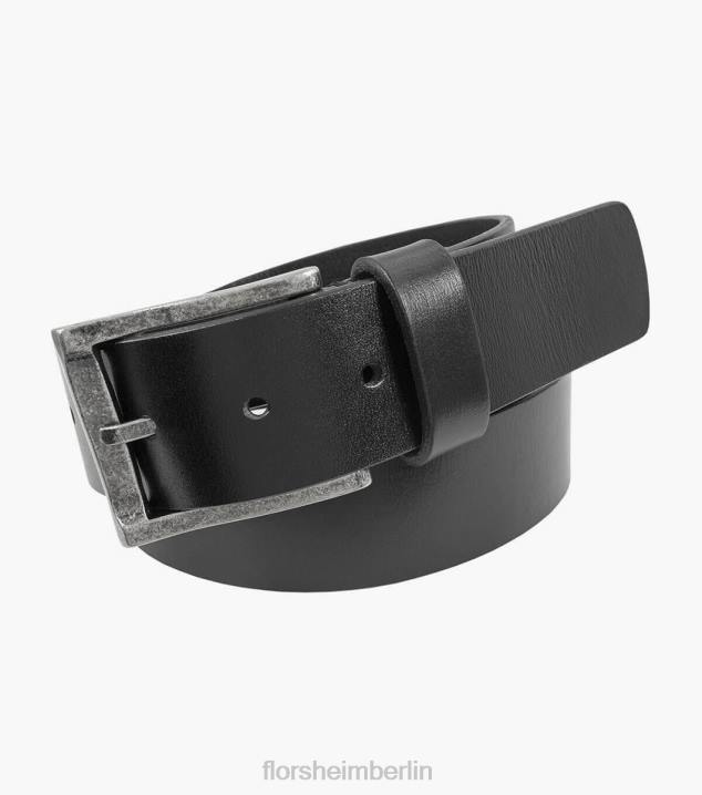 D280544 Schwarz Zubehör unisex Florsheim Albert XL lässiger Echtledergürtel