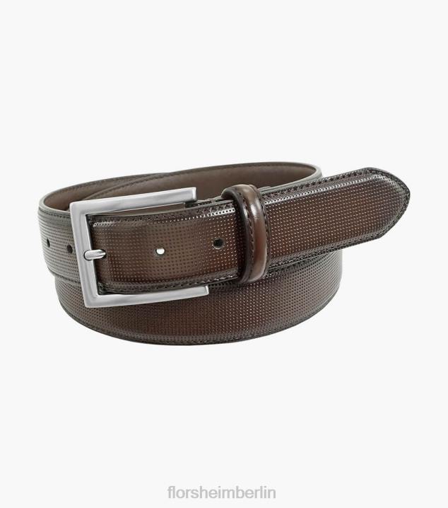 D280549 braun Zubehör unisex Florsheim Sinclair Perf-Ledergürtel