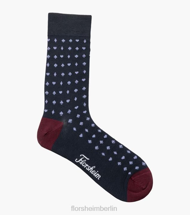 D280562 Marine Zubehör unisex Florsheim Poker-Crew-Kleidersocken