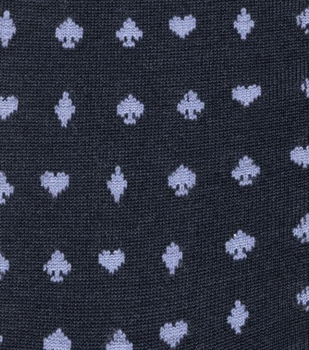 D280562 Marine Zubehör unisex Florsheim Poker-Crew-Kleidersocken