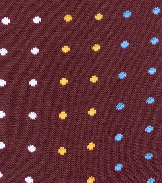 D280563 Burgund Zubehör unisex Florsheim Galaxy Crew-Kleidersocken