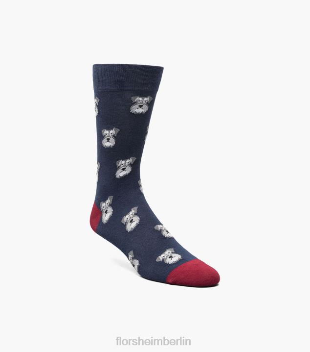D280564 Marine Zubehör unisex Florsheim Schnauzer-Crew-Kleidersocken