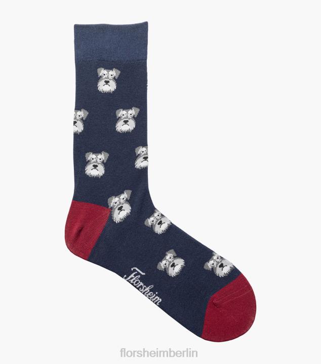D280564 Marine Zubehör unisex Florsheim Schnauzer-Crew-Kleidersocken