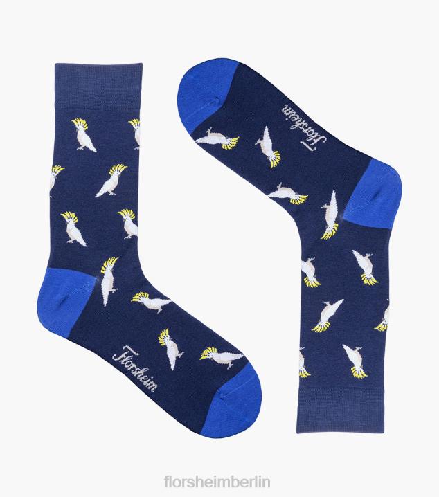 D280565 Blau Zubehör unisex Florsheim Übermütige Crew-Socken