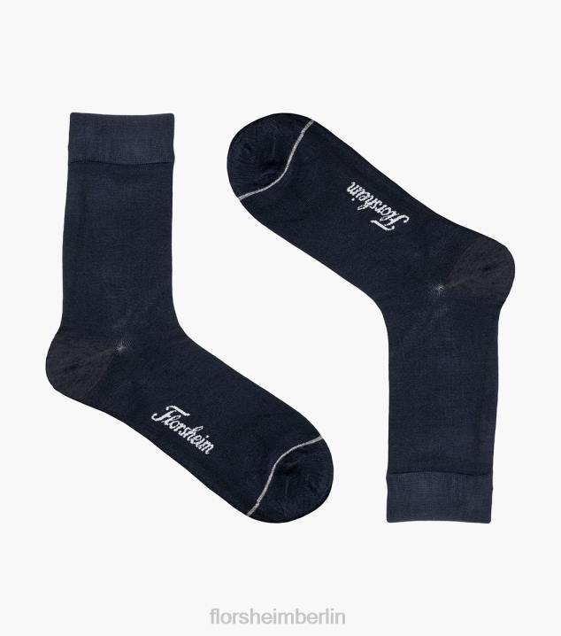 D280568 Marine Zubehör unisex Florsheim Flache Bambus-Kleidersocken mit Rundhalsausschnitt