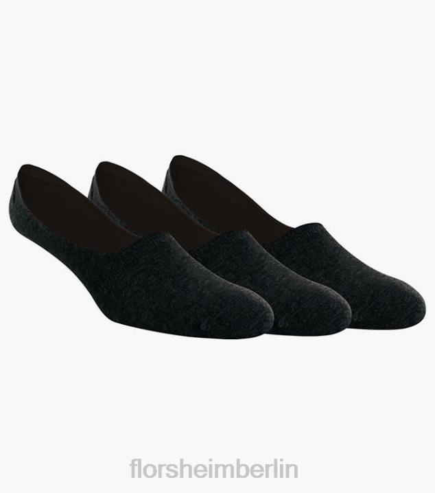 D280572 Schwarz Zubehör unisex Florsheim 3er-Pack versteckte No-Show-Socken