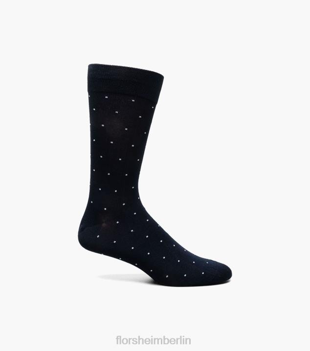 D280574 Marine Zubehör unisex Florsheim Crew-Kleidersocken mit Sternen