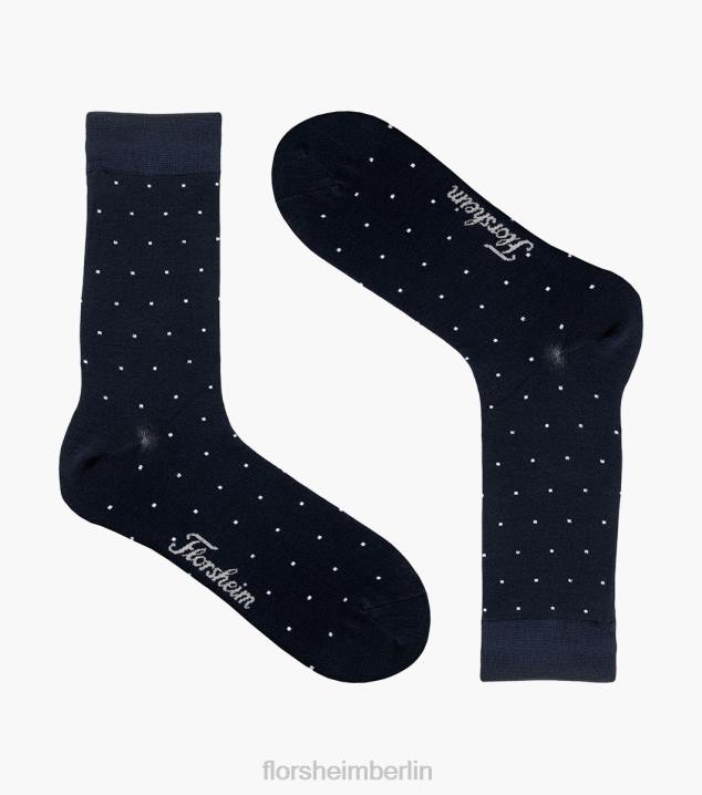D280574 Marine Zubehör unisex Florsheim Crew-Kleidersocken mit Sternen