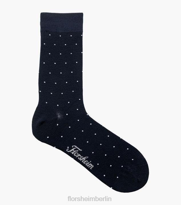 D280574 Marine Zubehör unisex Florsheim Crew-Kleidersocken mit Sternen