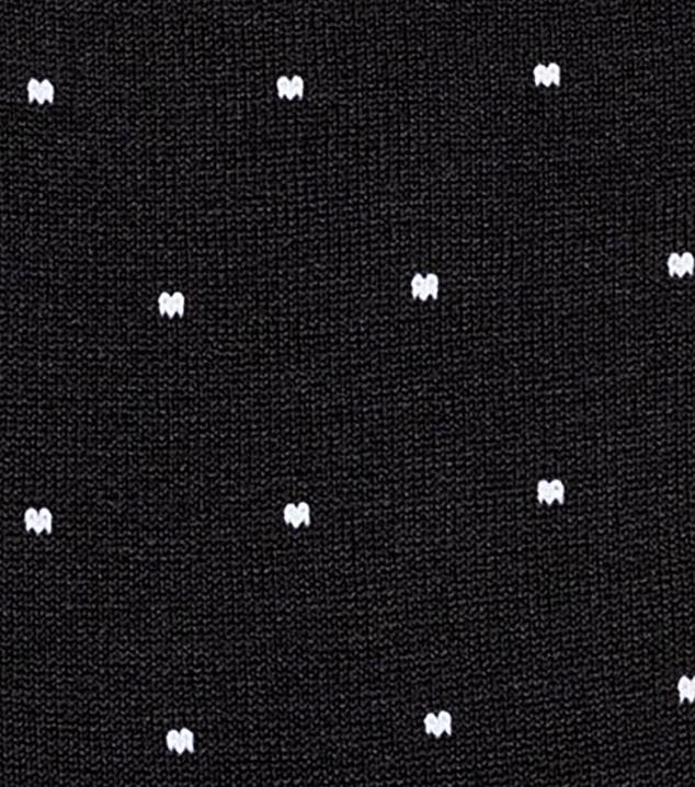 D280575 Schwarz Zubehör unisex Florsheim Crew-Kleidersocken mit Sternen