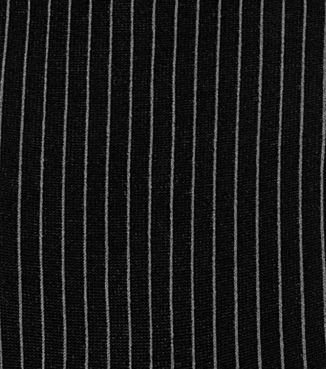 D280576 Schwarz Zubehör unisex Florsheim Gerippte Crew-Kleidersocken