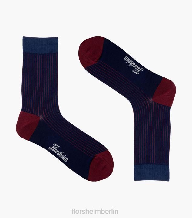 D280577 Marine Zubehör unisex Florsheim Gerippte Crew-Kleidersocken