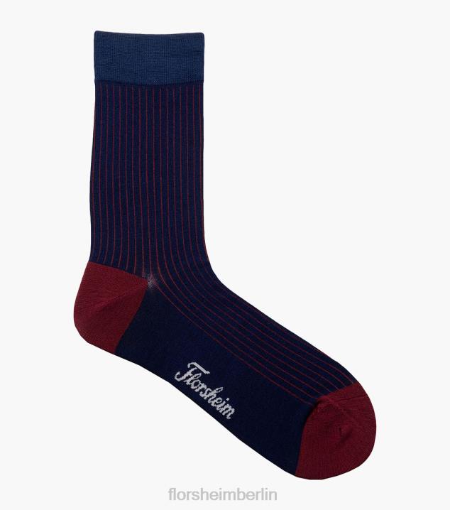 D280577 Marine Zubehör unisex Florsheim Gerippte Crew-Kleidersocken