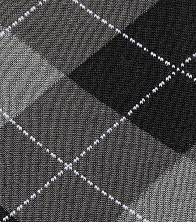 D280581 Holzkohle Zubehör unisex Florsheim Diamanten Crew-Kleidersocken