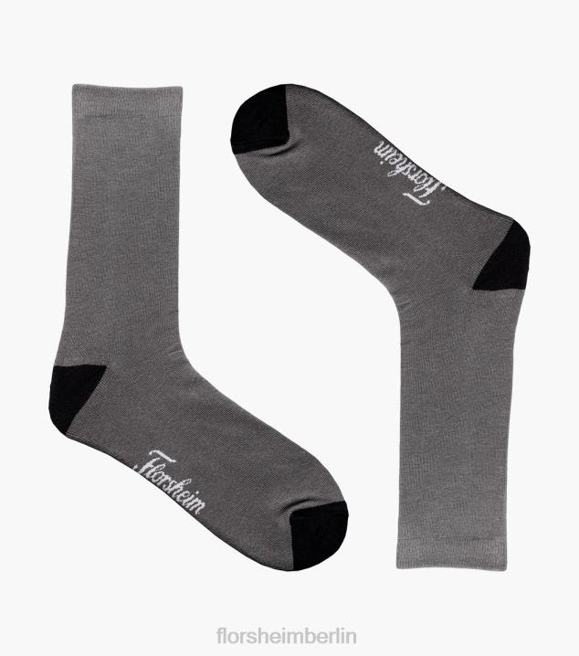 D280582 Holzkohle Zubehör unisex Florsheim Cush Comfortech Crew-Kleidersocken