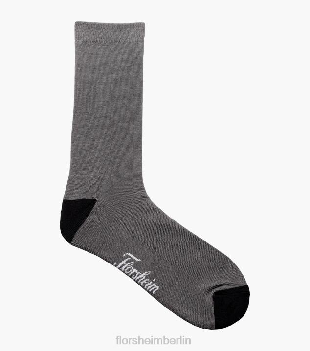 D280582 Holzkohle Zubehör unisex Florsheim Cush Comfortech Crew-Kleidersocken