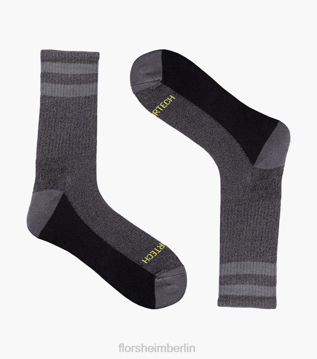 D280583 grau Zubehör unisex Florsheim Sportlich melierte Crew-Socken