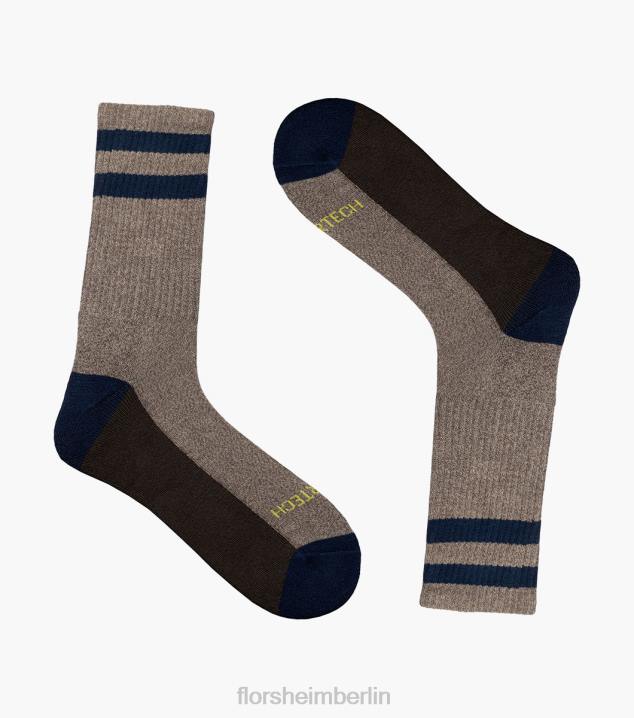D280584 braun Zubehör unisex Florsheim Sportlich melierte Crew-Socken