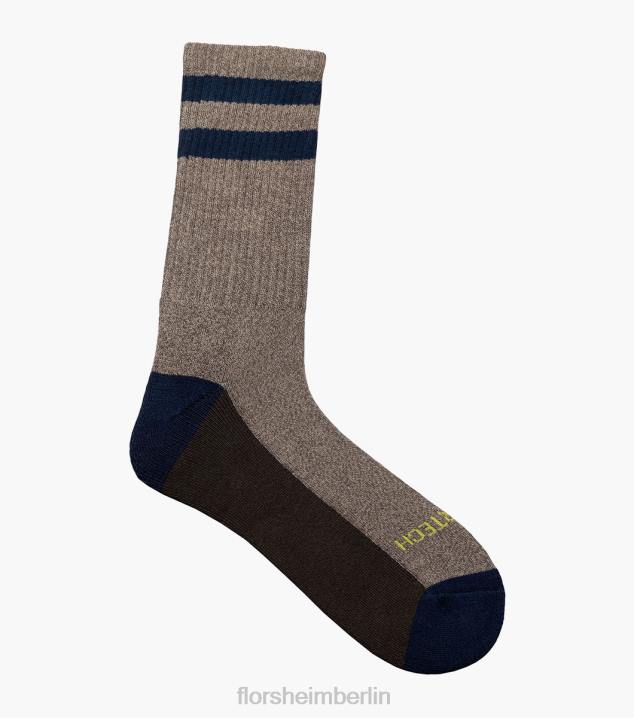 D280584 braun Zubehör unisex Florsheim Sportlich melierte Crew-Socken