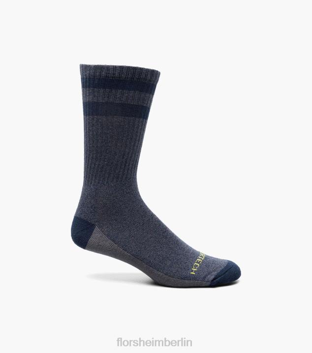 D280585 Marine Zubehör unisex Florsheim Sportlich melierte Crew-Socken