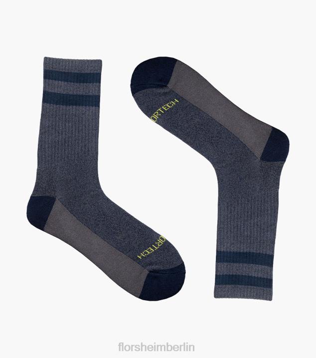 D280585 Marine Zubehör unisex Florsheim Sportlich melierte Crew-Socken