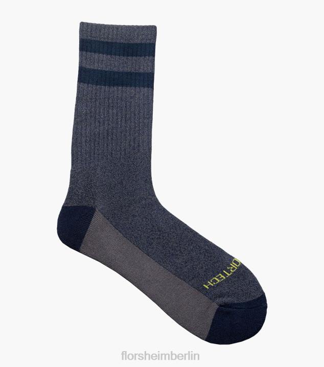 D280585 Marine Zubehör unisex Florsheim Sportlich melierte Crew-Socken