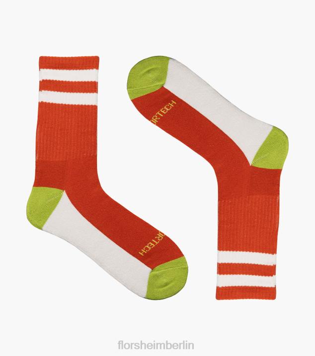 D280586 orange Zubehör unisex Florsheim Sport-Crew-Socken