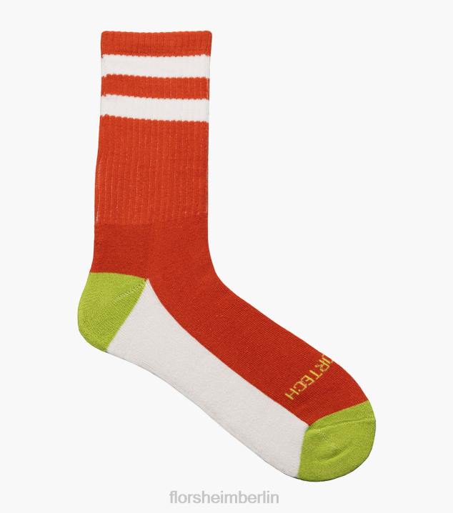 D280586 orange Zubehör unisex Florsheim Sport-Crew-Socken