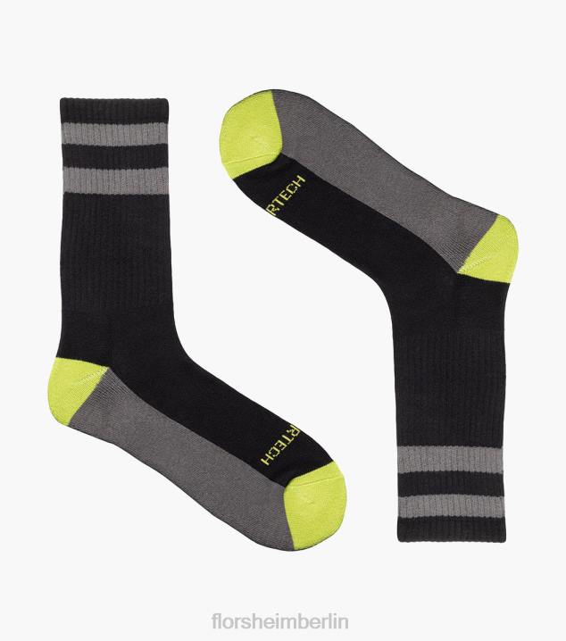 D280587 Schwarz Zubehör unisex Florsheim Sport-Crew-Socken