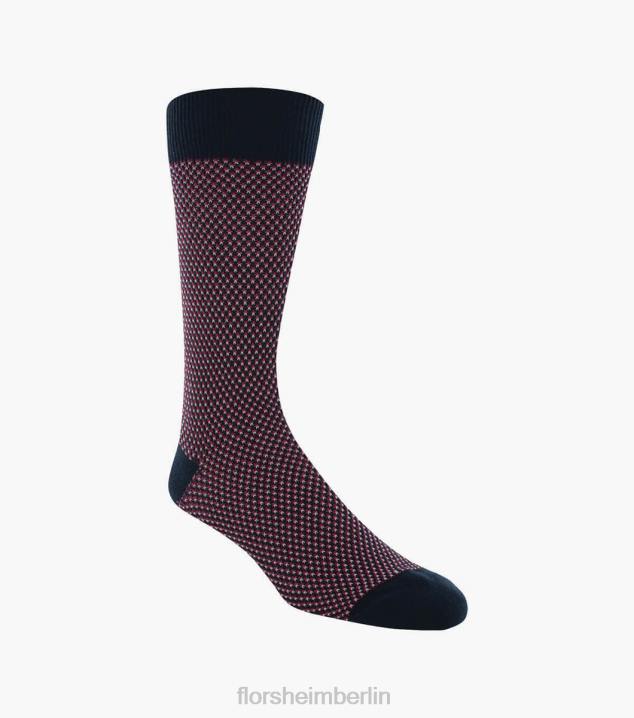 D280589 Marine Zubehör unisex Florsheim Doppelte Vogelaugen-Crew-Kleidersocken