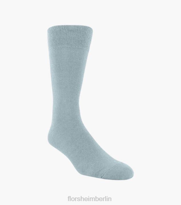 D280593 hellgrau Zubehör unisex Florsheim Flachgestrickte Crew-Kleidersocken