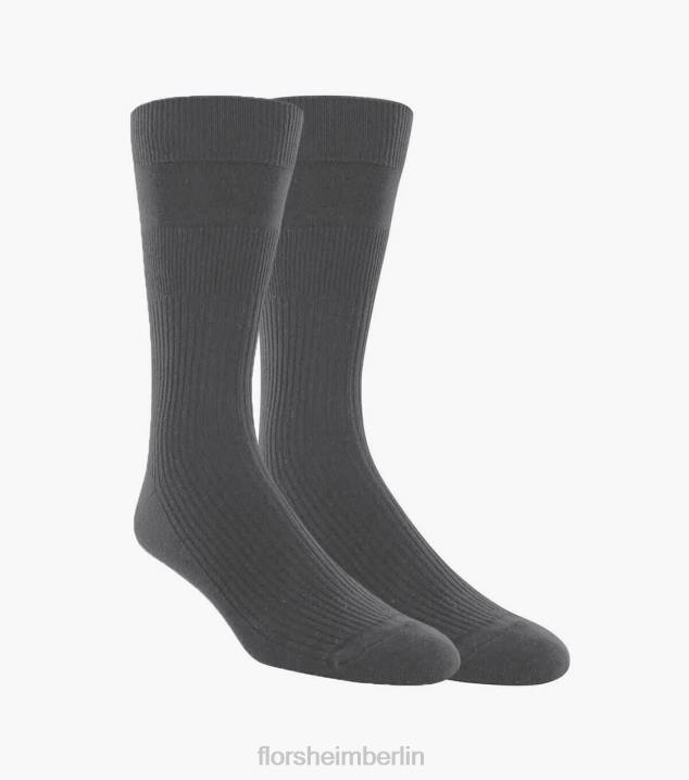 D280601 grau Zubehör unisex Florsheim 2er-Pack unverbindliche Crew-Socken