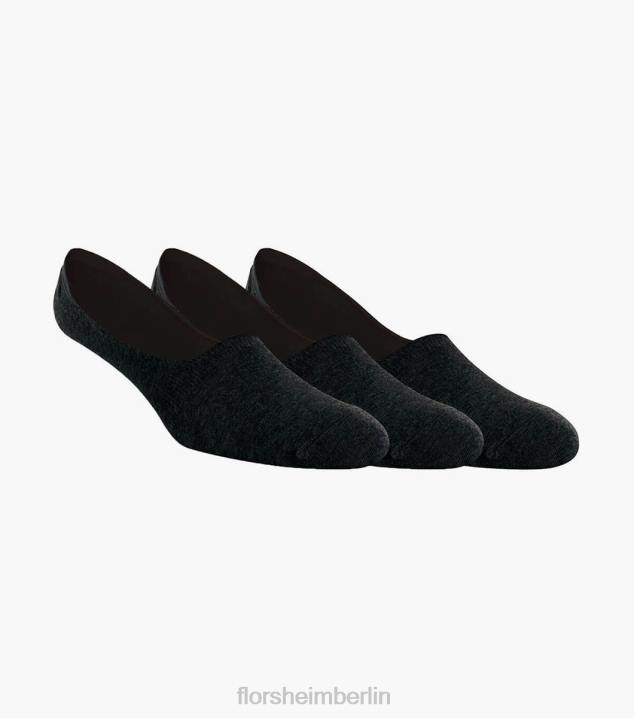D280608 Schwarz Zubehör unisex Florsheim 3er-Pack versteckte Big + Tall-No-Show-Socken