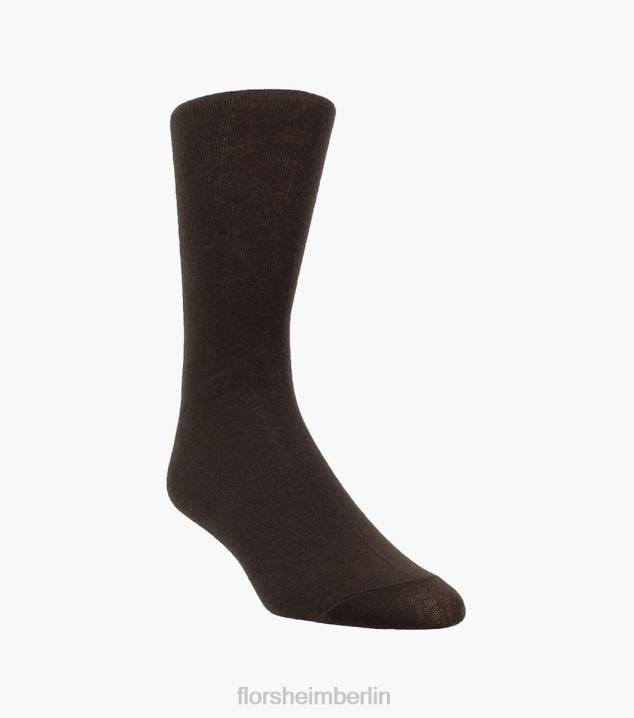 D280609 braun Zubehör unisex Florsheim Schlichte Crew-Kleidersocken
