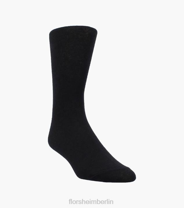 D280610 Schwarz Zubehör unisex Florsheim Schlichte Crew-Kleidersocken