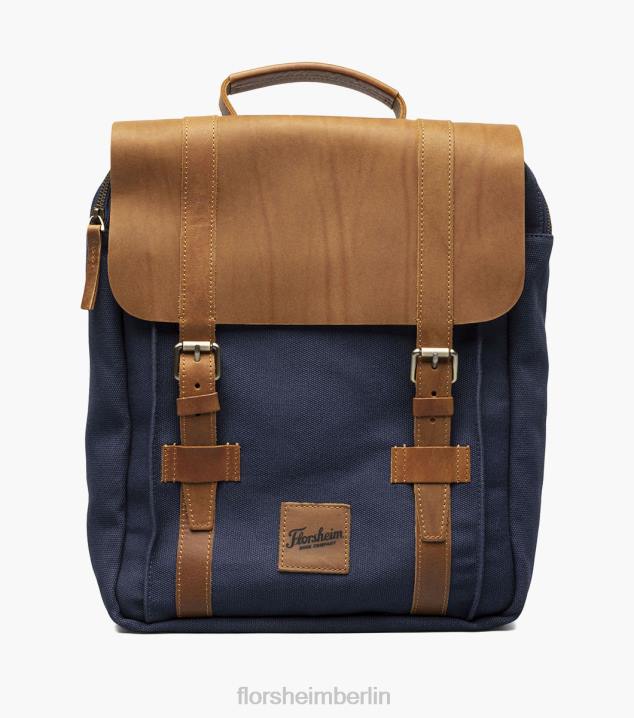 D280620 Blau Zubehör unisex Florsheim Deigo Canvas/Leder-Rucksack