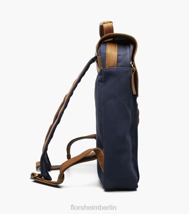 D280620 Blau Zubehör unisex Florsheim Deigo Canvas/Leder-Rucksack