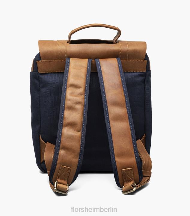 D280620 Blau Zubehör unisex Florsheim Deigo Canvas/Leder-Rucksack