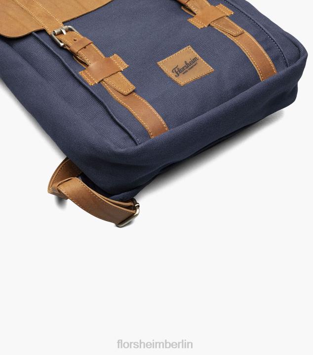 D280620 Blau Zubehör unisex Florsheim Deigo Canvas/Leder-Rucksack
