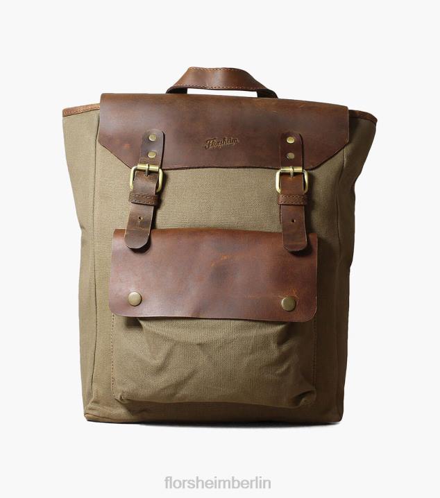 D280622 Grün Zubehör unisex Florsheim Orazio Canvas/Leder-Rucksack