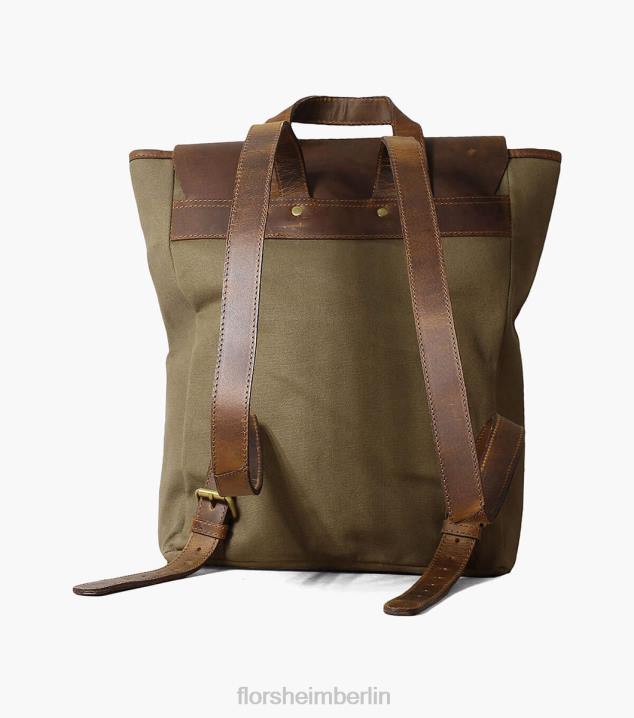D280622 Grün Zubehör unisex Florsheim Orazio Canvas/Leder-Rucksack