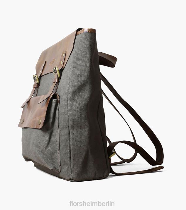 D280623 grau Zubehör unisex Florsheim Orazio Canvas/Leder-Rucksack