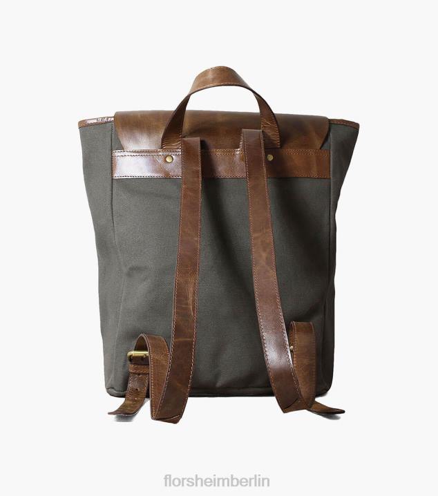D280623 grau Zubehör unisex Florsheim Orazio Canvas/Leder-Rucksack