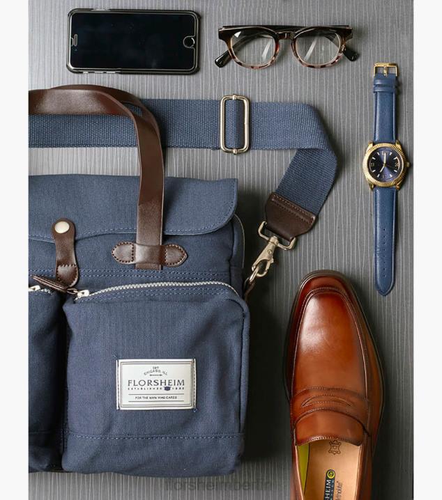 D280626 Sonstiges Zubehör unisex Florsheim Vincent Vintage Messenger aus Segeltuch